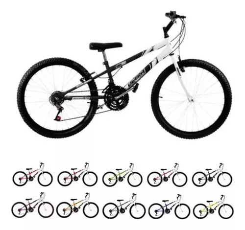 Bicicleta feminina preta aro 24 18 marchas pro tork ultra ultra bikes