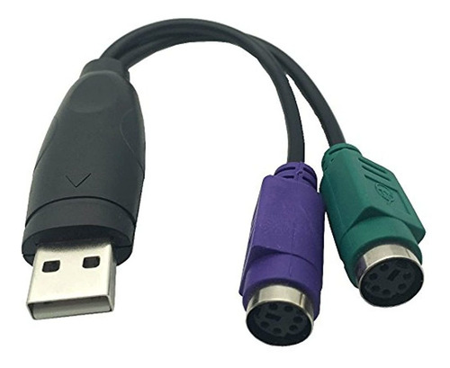 Dong Usb A Ps/2 Ps2 Macho A Hembra Adaptador De Cable