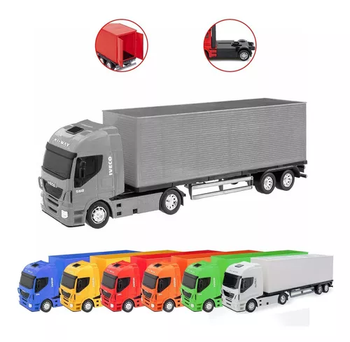 Miniatura Carreta Brinquedo Carrinho Infantil Iveco Grande em