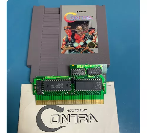 Contra Nes Jogo 100% Original Com Manual Nintendo