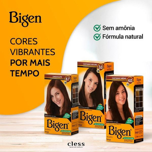 Tintura Bigen Sem Amônia ( Clique E Escolha A Cor )