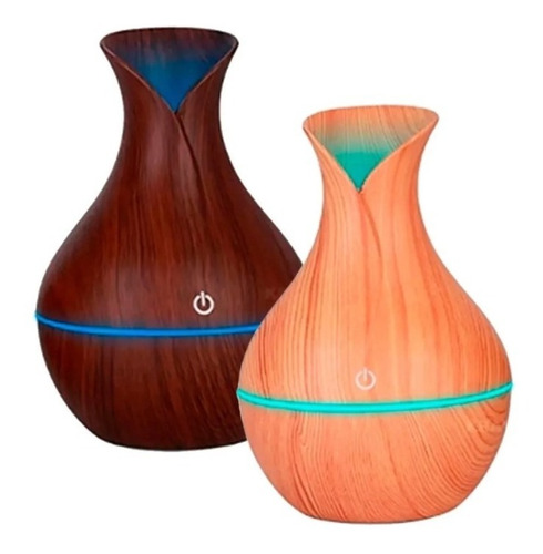 2 X Humidificador Ultrasónico Aromaterapia 130ml De Madera