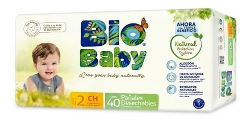 Pañal Ecológico Bio Baby Talla 2 - Talla P - Biobaby 