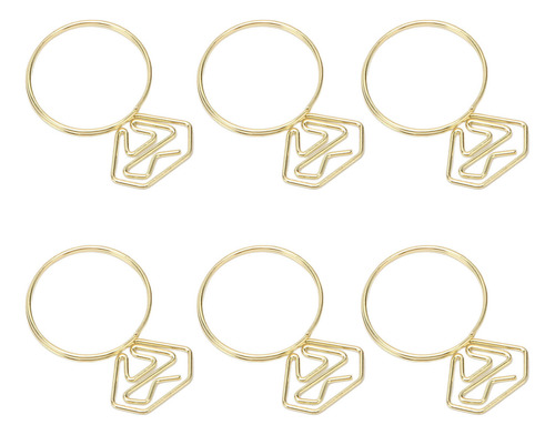 Clips Pequeños Dorados Con Forma De 80 Sujetapapeles, Resist
