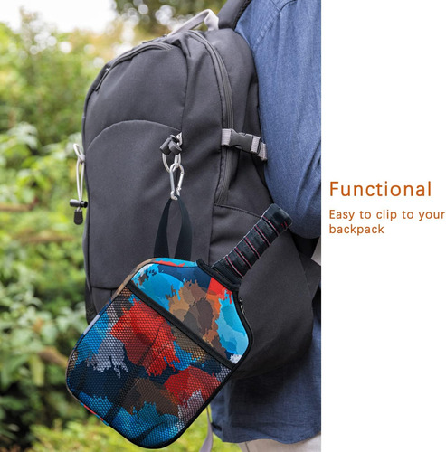 Funda Para Raqueta De Pickleball Con Correa De Asa Y Bolsill