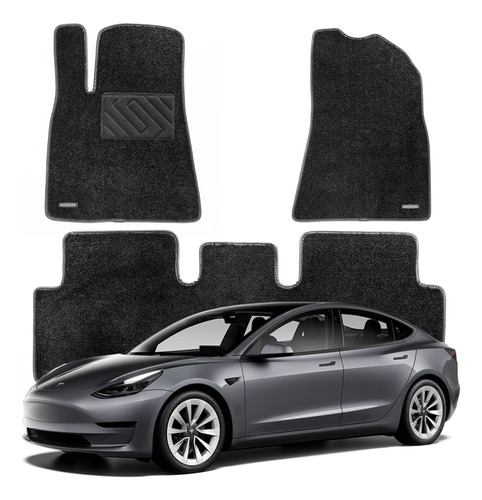 Wennebird Alfombrillas Superiores Para Tesla Model 3 -, Rev.