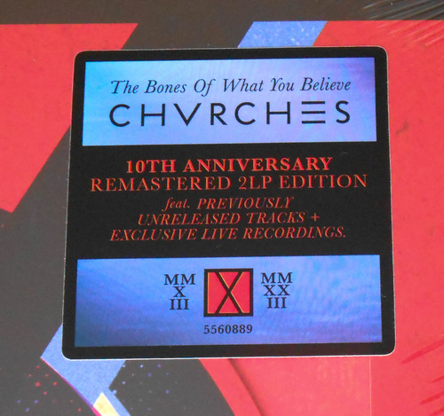 2 Lp Chvrches The Bones Of What You Believe 10 Anniv. Edit.