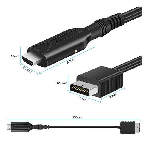 Wiistar Para Ps1 Ps2 A Consola De Juegos Compatible Con Hdmi