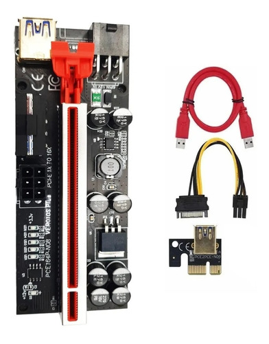 Riser V010s Plus Pcie Pci-e 16x A 1x Mineria 60cm Usb 3.0