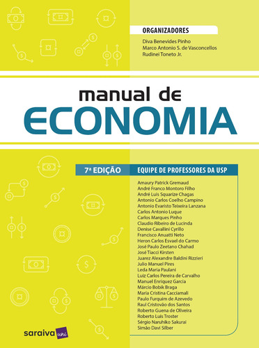 Manual de economia, de Vasconcellos, Marco Antonio S.. Editora Saraiva Educação S. A., capa mole em português, 2017