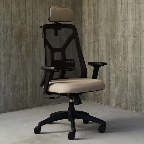 Imagen 4 de 8 de Silla Tokio Ergonómico Mesh Cabezal Regulable Full Baires4