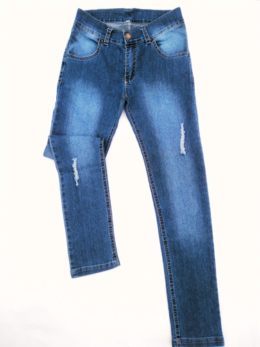 Pantalón Jeans Dama Azul Talles 36 Al 48