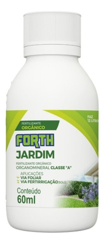 Fertilizante Adubo Orgânico Forth Jardim 60ml Concentrado