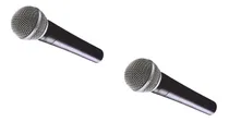 Comprar Pack X2 Micrófono Vocal Profesional M-58 Dinámico Alámbrico 
