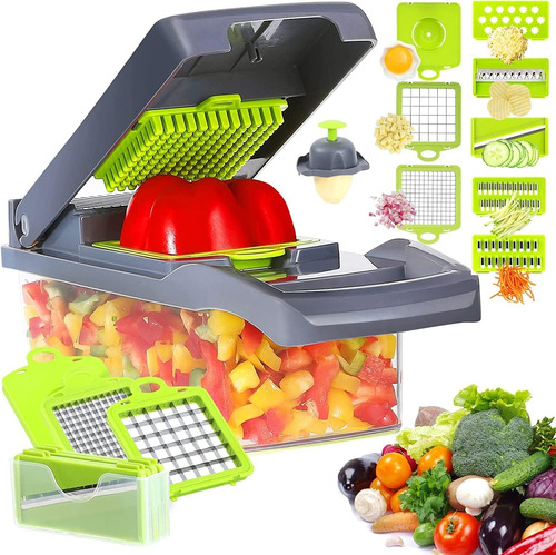 Picadora De Verduras 12 En 1 Cortafiambres Picadora De...