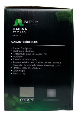 Imagen 8 de 10 de Cabina Bluetooth Tws 6 Micrófono 12w (fm, Usb, Aux, M Sd)