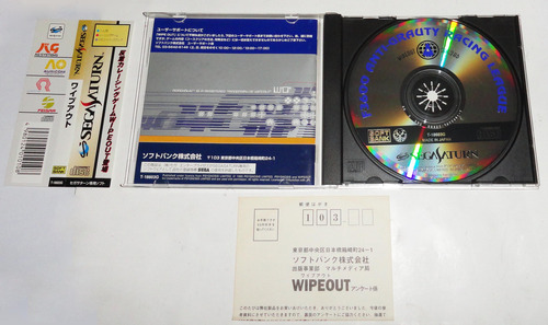 Wipeout Sega Saturn Original Completo Japon - Mg (Usado)
