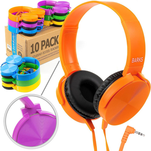 Auriculares Aula (paquete De 10, Colores Variados), Aur...