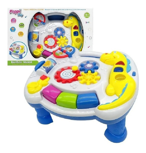 Mesa Escritorio Musical Didactico Luz Sonido Bebe Infantil C