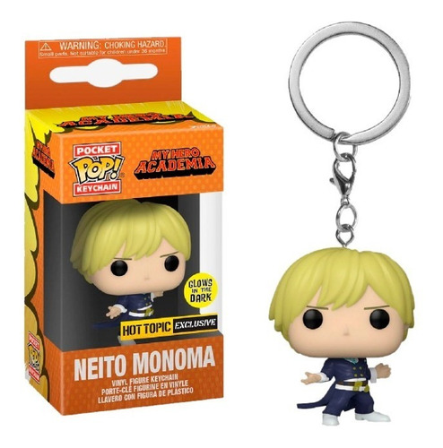 Neito Monoma Glow Hot Topic Funko Pocket Keychain Llavero