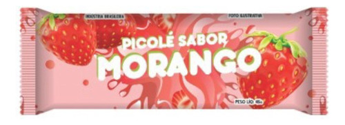 Saquinho Bopp P/ Picolé Sabor Morango 7cm X 17,5cm C/245 Un