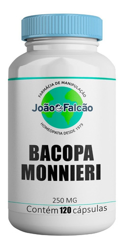 Bacopa Monnieri 250mg 120 Cápsulas