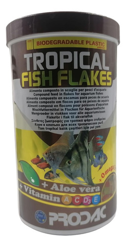 Prodac Alimento Tropical Fish Flakes 200g Acuario Peces 