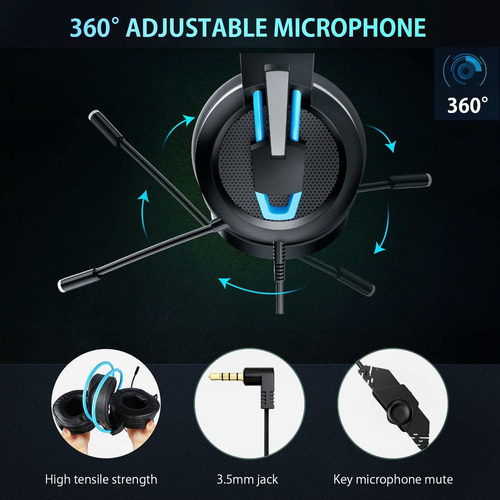 Auriculares Para Juegos Karvipark Para Xbox One/ps4/ps5/pc/n