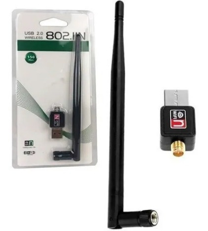 Adaptador Wifi-usb Con Antena Para Pc De 150 Mbps