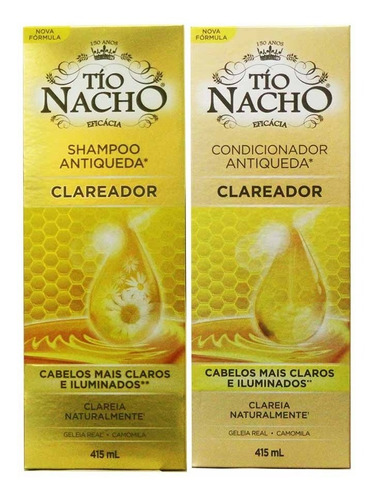 Shampoo Condicionador Antiqueda Clareador Tío Nacho