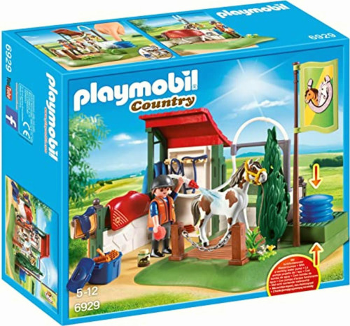 Playmobil Set De Limpieza De Caballos, Multicolor