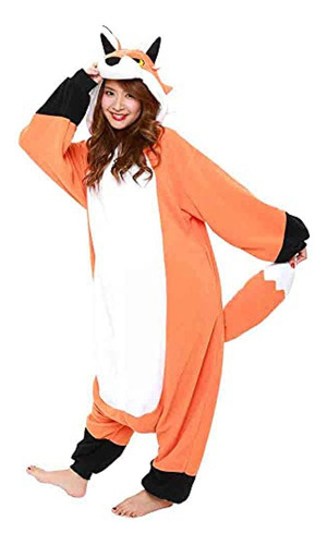 Disfraz De Mujer Kigurumi Zorro Rojo - Disfraces Adultos