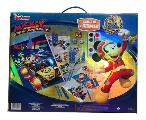 Set De Arte Mickey Regalo Para Niños 100 Pzas