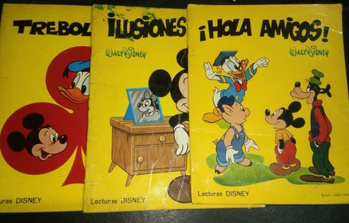 Pack 3 Ejemplares Lecturas Walt Disney 1972