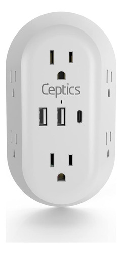 Cargador De Regleta De Pared Ceptics De 20 W - Pequeño Y 