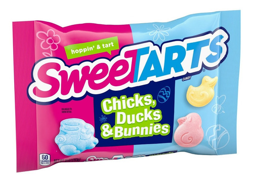 Sweetarts Formas De Pascua Chicks Ducks & Bunnies Bolsa 283g