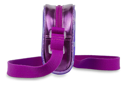 Bolsa tiracolo Cloe para menina com estampa de estrela roxa