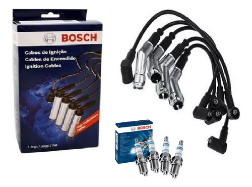 Kit Cabos E Velas Escort 1.0 1.6 Ae Cht Hobby Até 96 Bosch