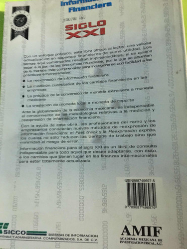Información Financiera Para El Siglo Xxi. Mariano Latapi (Usado)
