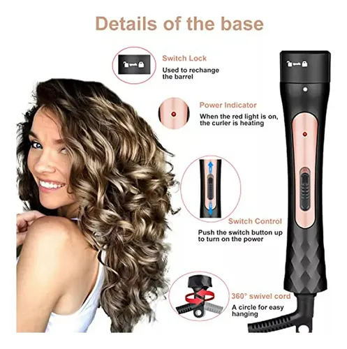 Tubo Rizador Ondulador 4 En 1 Rizos Perfectos