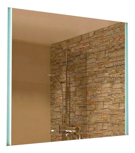 Espejo 2 Con Luz Led Touch 28w Deco Baño Moderno Tactil 80x60 Cm