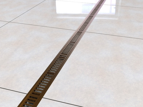 Kit 2 Ralo Linear 10x100 Cm Grelha Aluminio (modular 50cm)