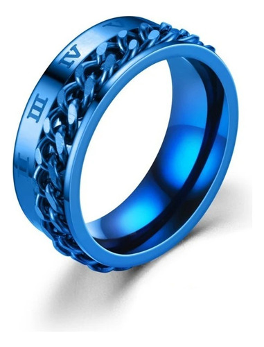 Anillo Cadena Giratoria Y Números Romanos Antiestrés