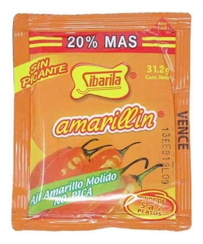 Aji Amarillo Molido - Amarillin- 31.2 Grs. Orig. Perú
