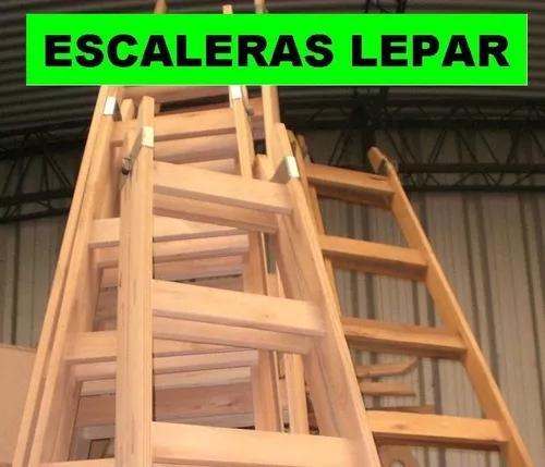 ESCALERA DE MADERA PINTOR 6 ESCALONES