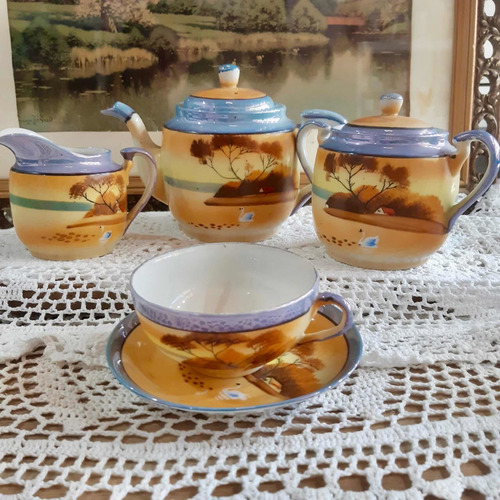 Imagen 10 de 11 de Juego De Té De Porcelana De Japón Cáscara De Huevo