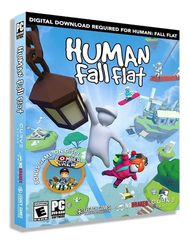 Videojuego Human Fall Flat Formato Físico Pc + Bomber Crew