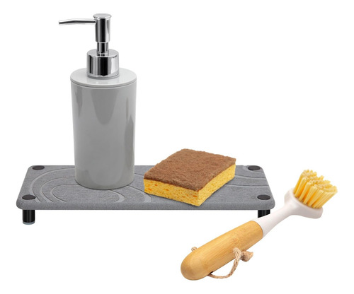 Stone Sink Caddy - Organizador De Fregadero De Secado Instan