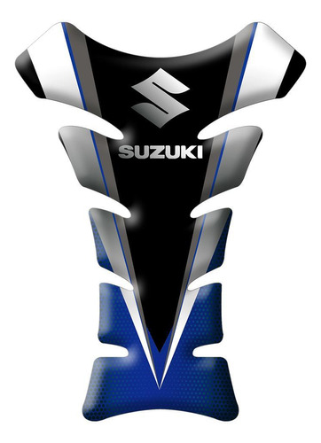 Adesivo Protetor Tanque Suzuki Azul/preto 18x13cm