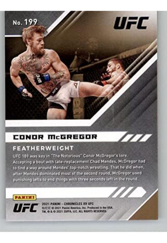 2021 Panini Chronicles Ufc Xr 199 Conor Mcgregor Tarjeta Col
